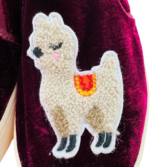 Soludos Velvet Llama Lightweight Slip On Comfort Sneakers Women's Size 9 - Picture 4 of 10